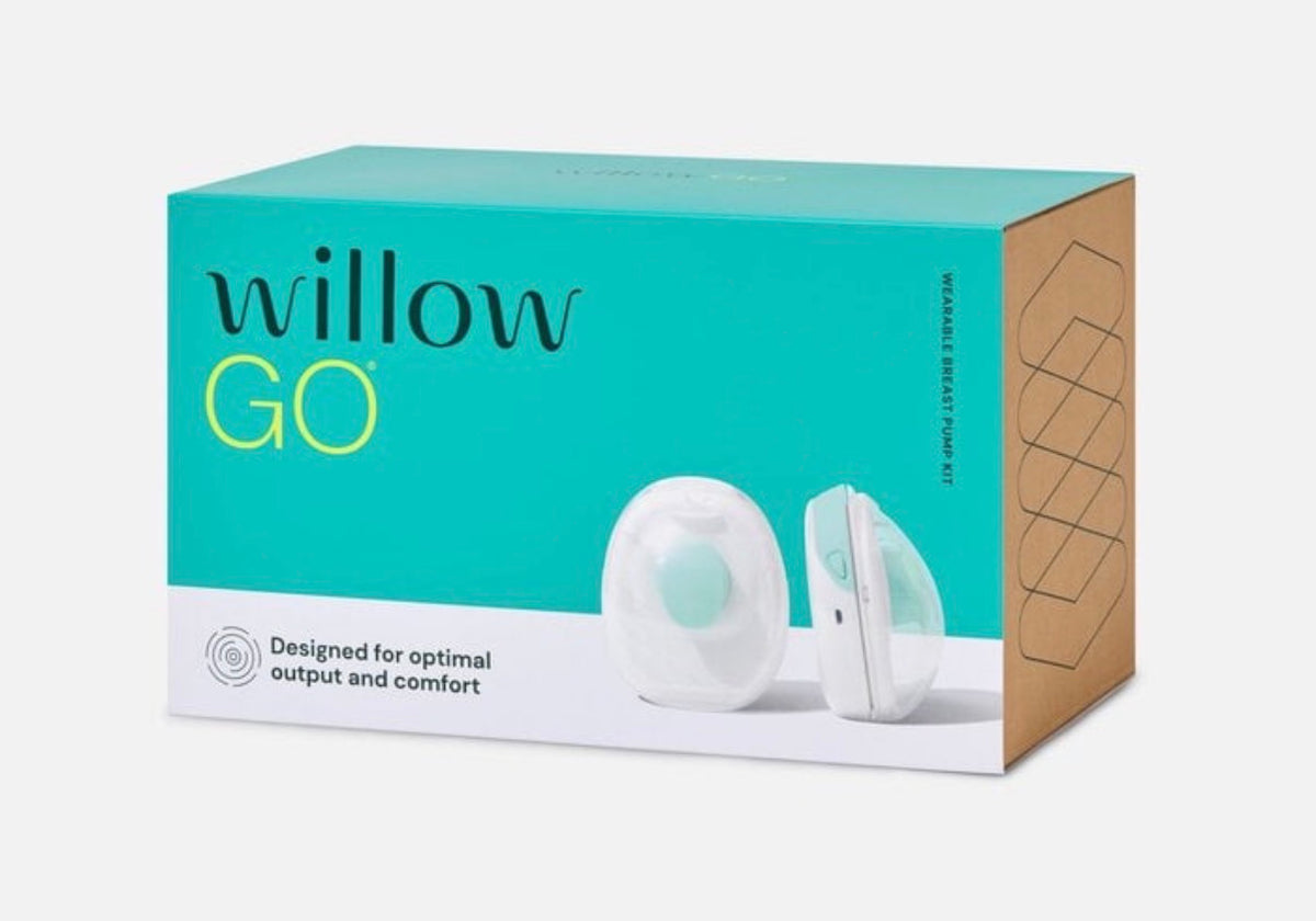 willow go breast pump with extra parts