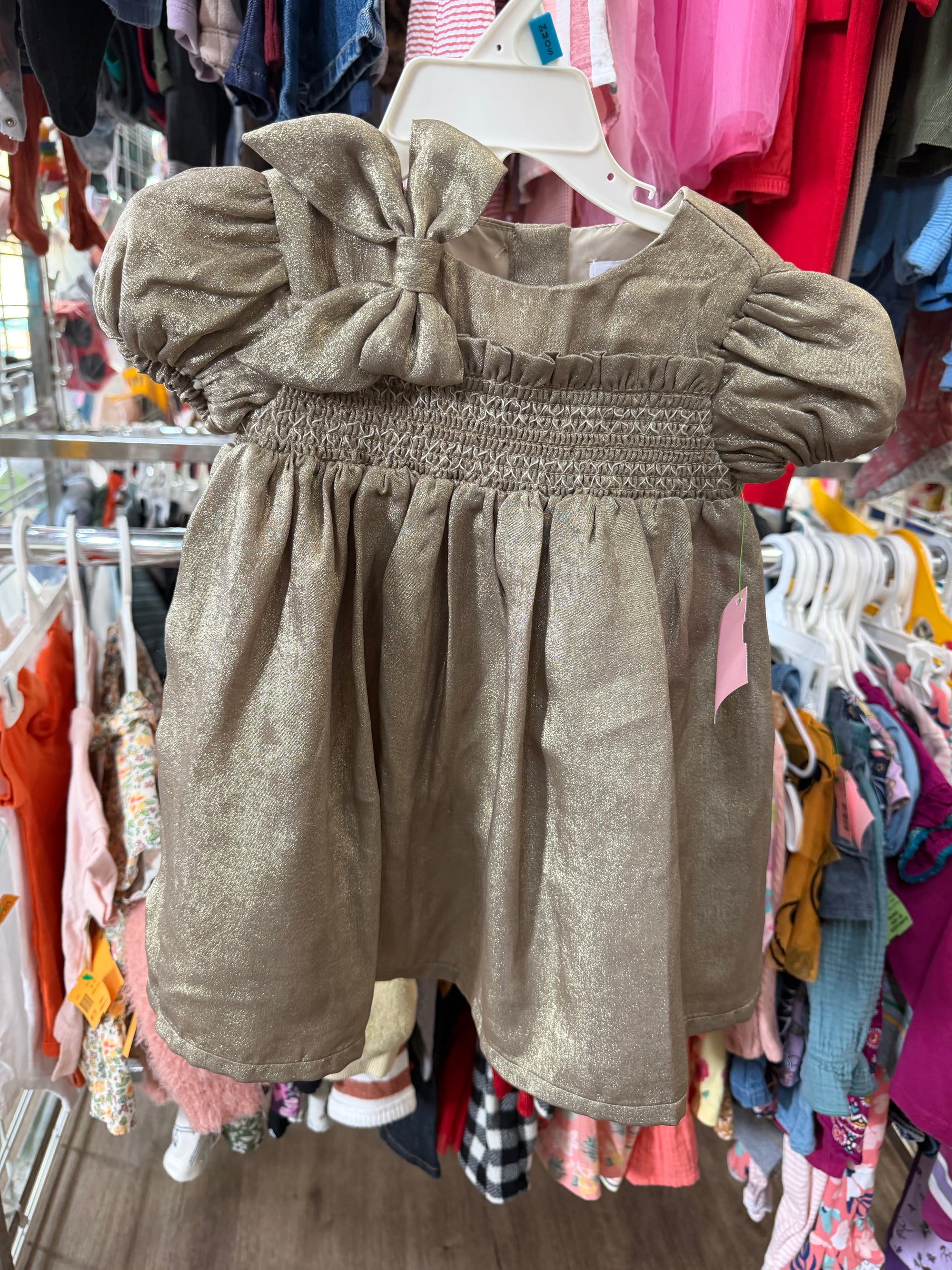 12M GOLD UNKNOWN SPARKLE DRESS