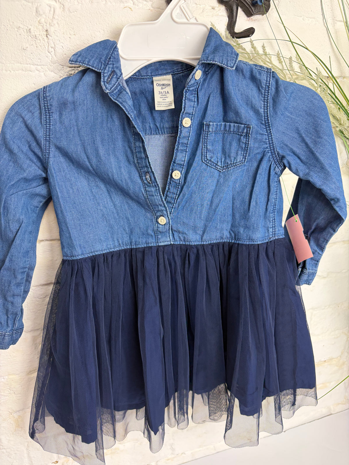 3T BLUE OSH KOSH JEAN DRESS