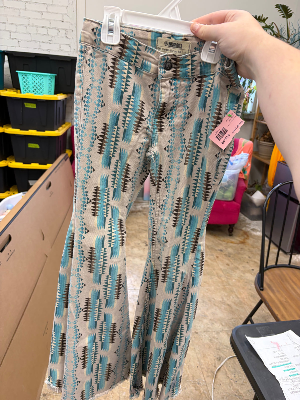 y8 blue cowgirl hardware design jeans