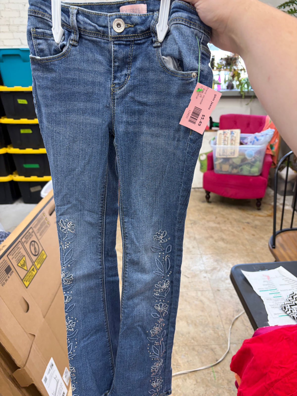 y8 blue squeeze gem jeans