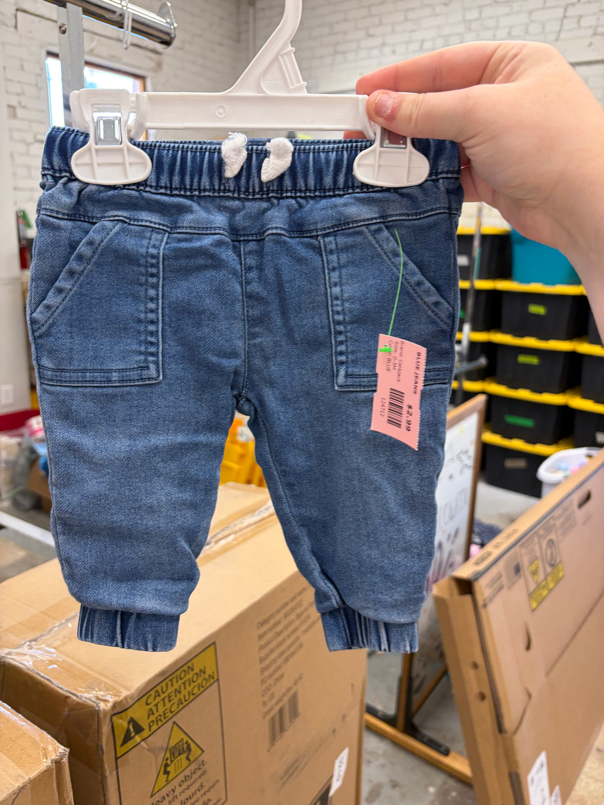 0-3M BLUE Cat&Jack BLUE JEANS