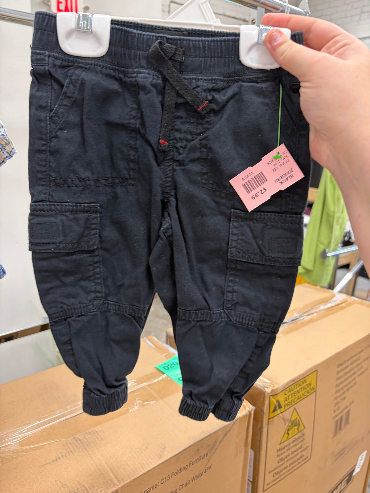 12M BLACK  LEE BLACK JOGGERS