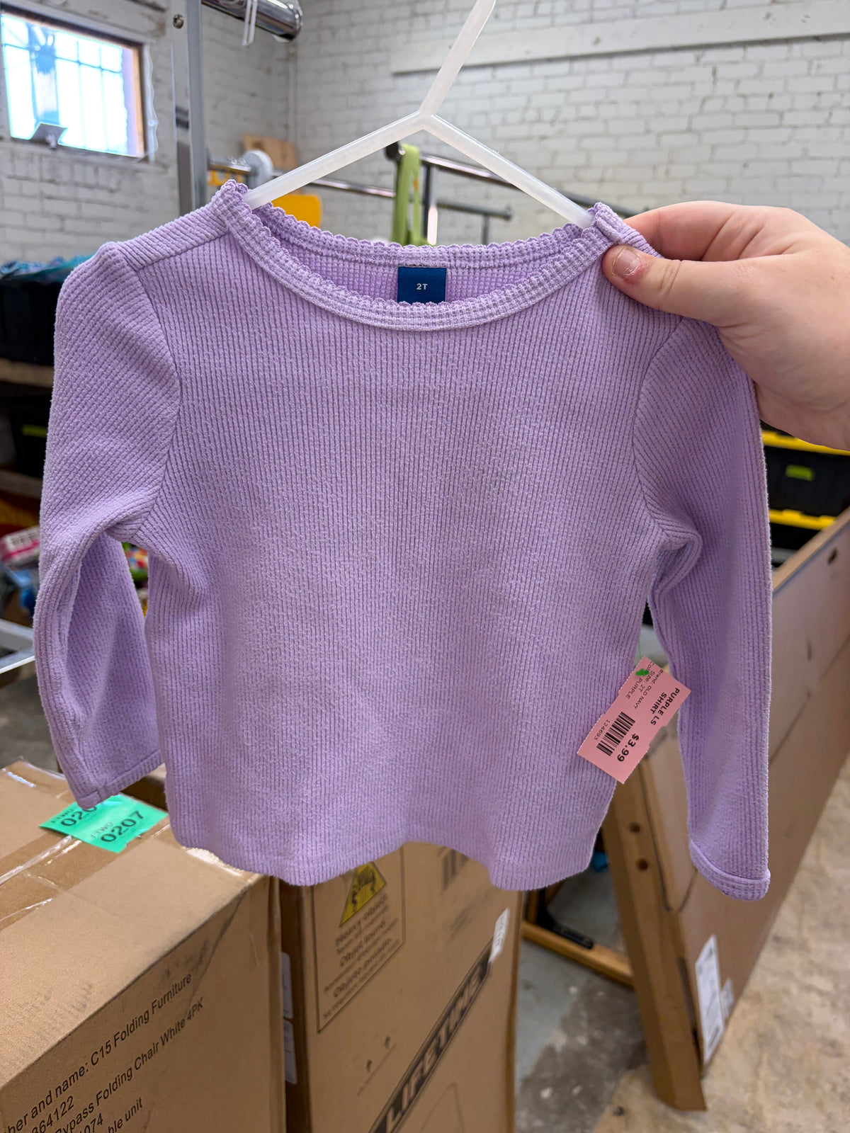 2T PURPLE OLD NAVY PURPLE LS SHIRT