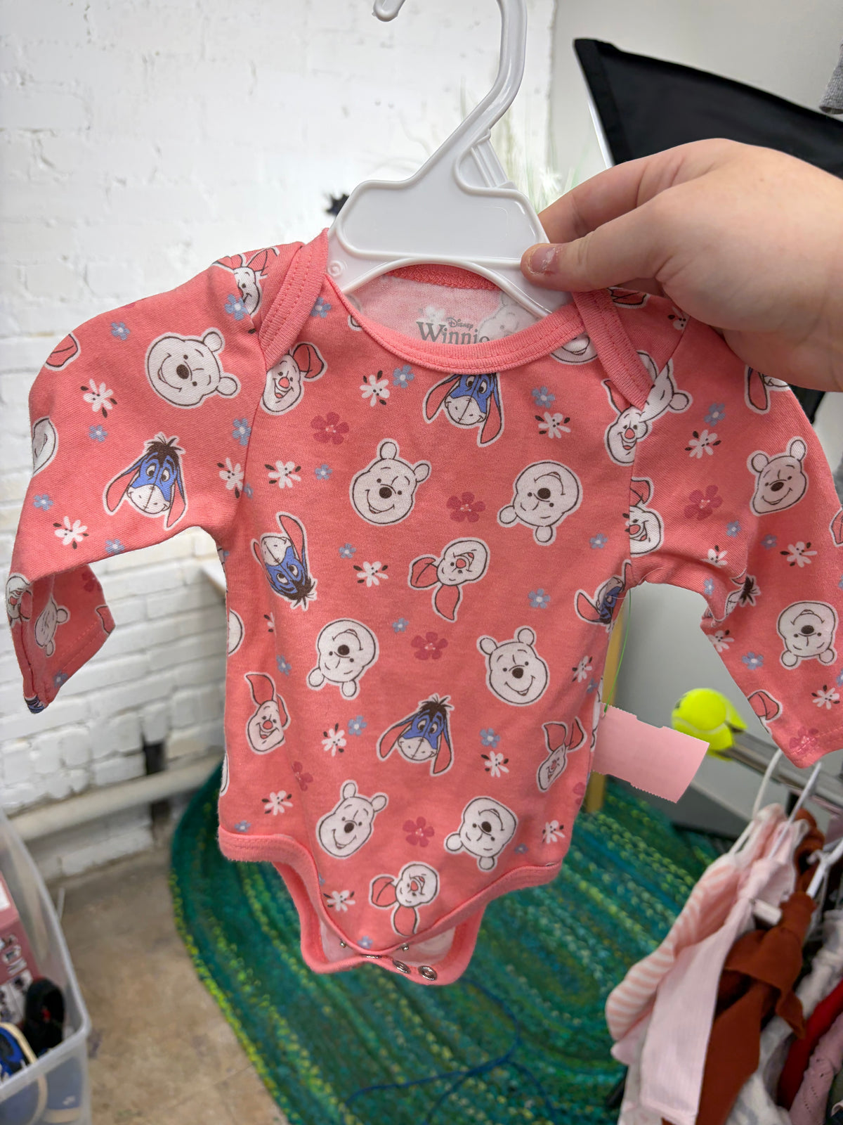 3-6m pink winnie the pooh winnie the pooh onesie