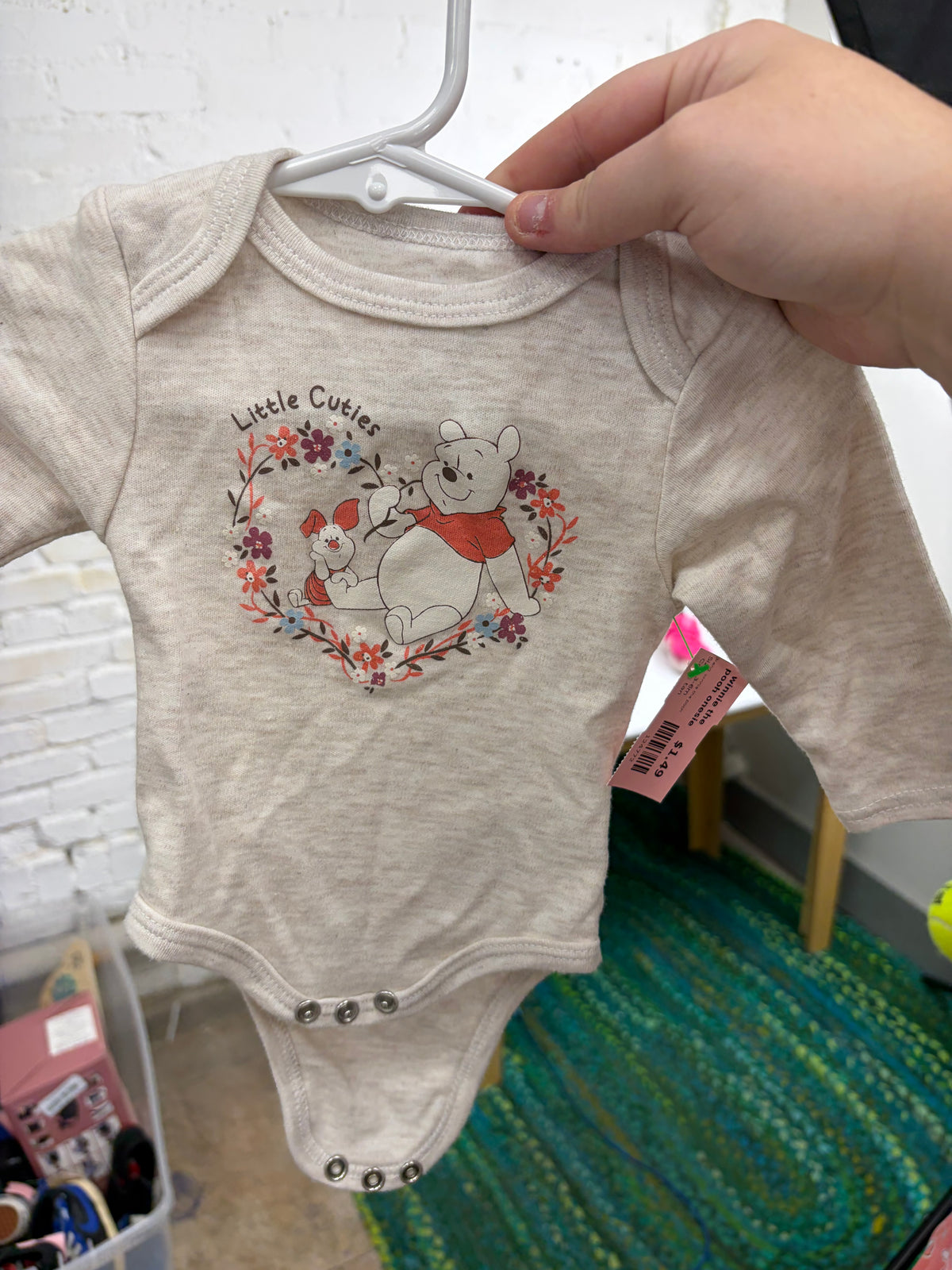 3-6m tan winnie the pooh winnie the pooh onesie