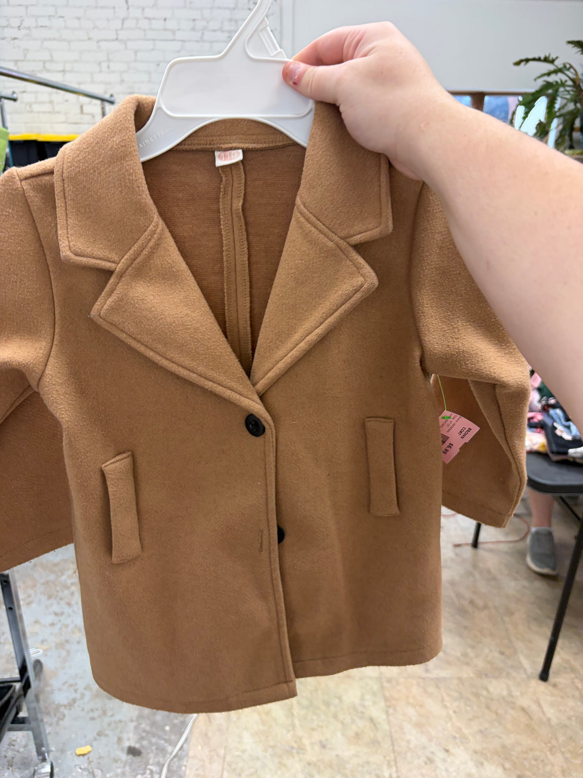 4T-5T BROWN UNKNOWN BROWN COAT