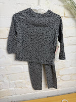 2T GRAY  OLD NAVY LS CHEETAH OUTFIT