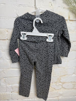 2T GRAY  OLD NAVY LS CHEETAH OUTFIT