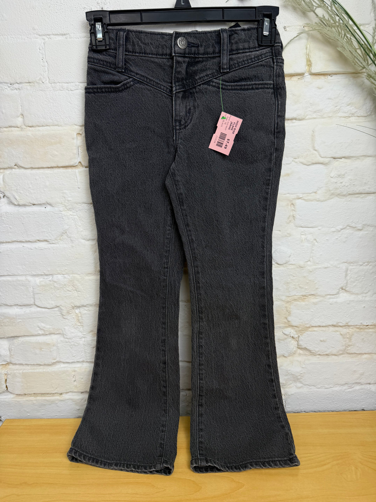 Y8 BLACK OLD NAVY HIGH RISE FLARE JEANS