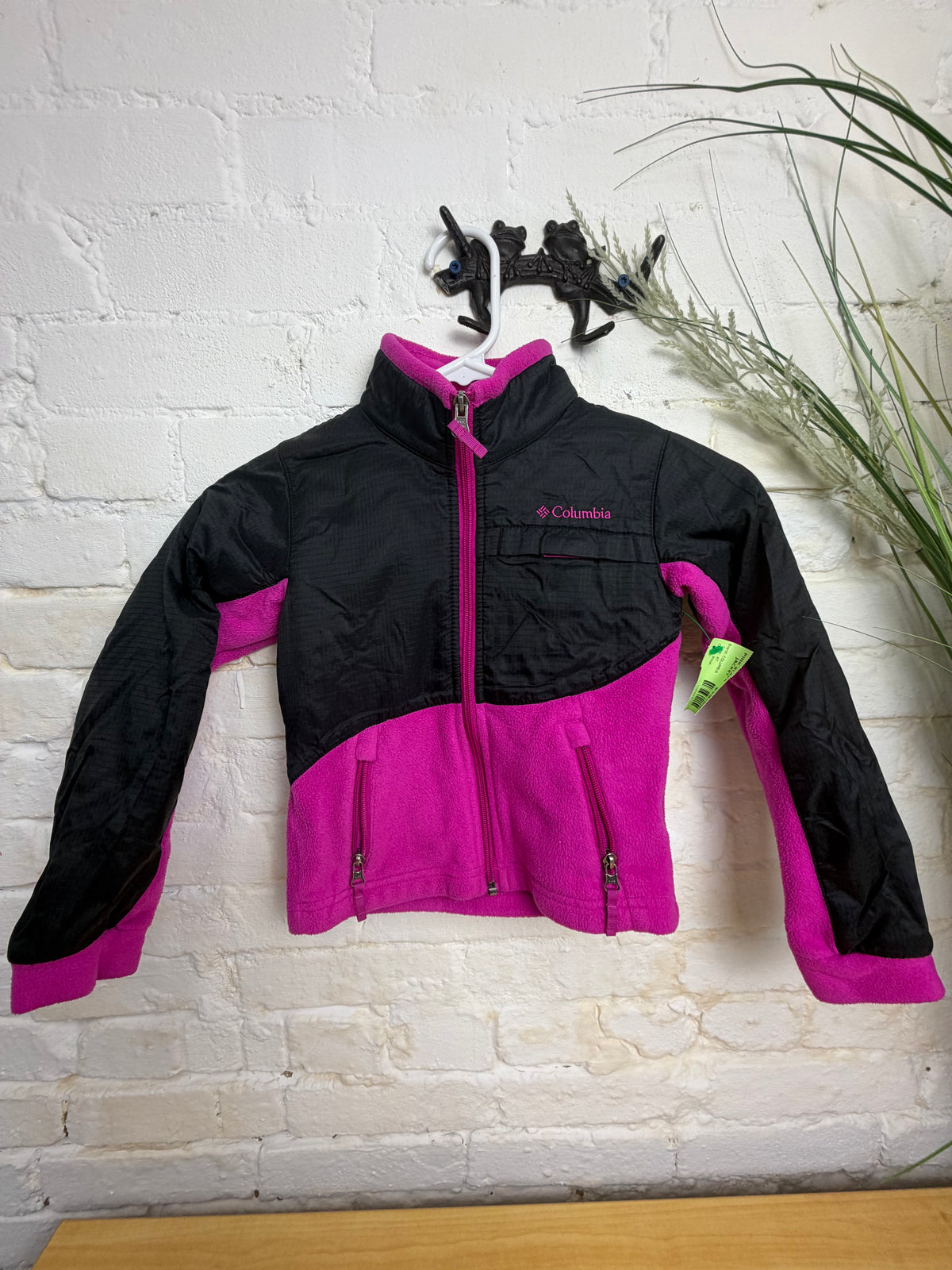 4T PINK COLUMBIA PINK BLACK JACKET