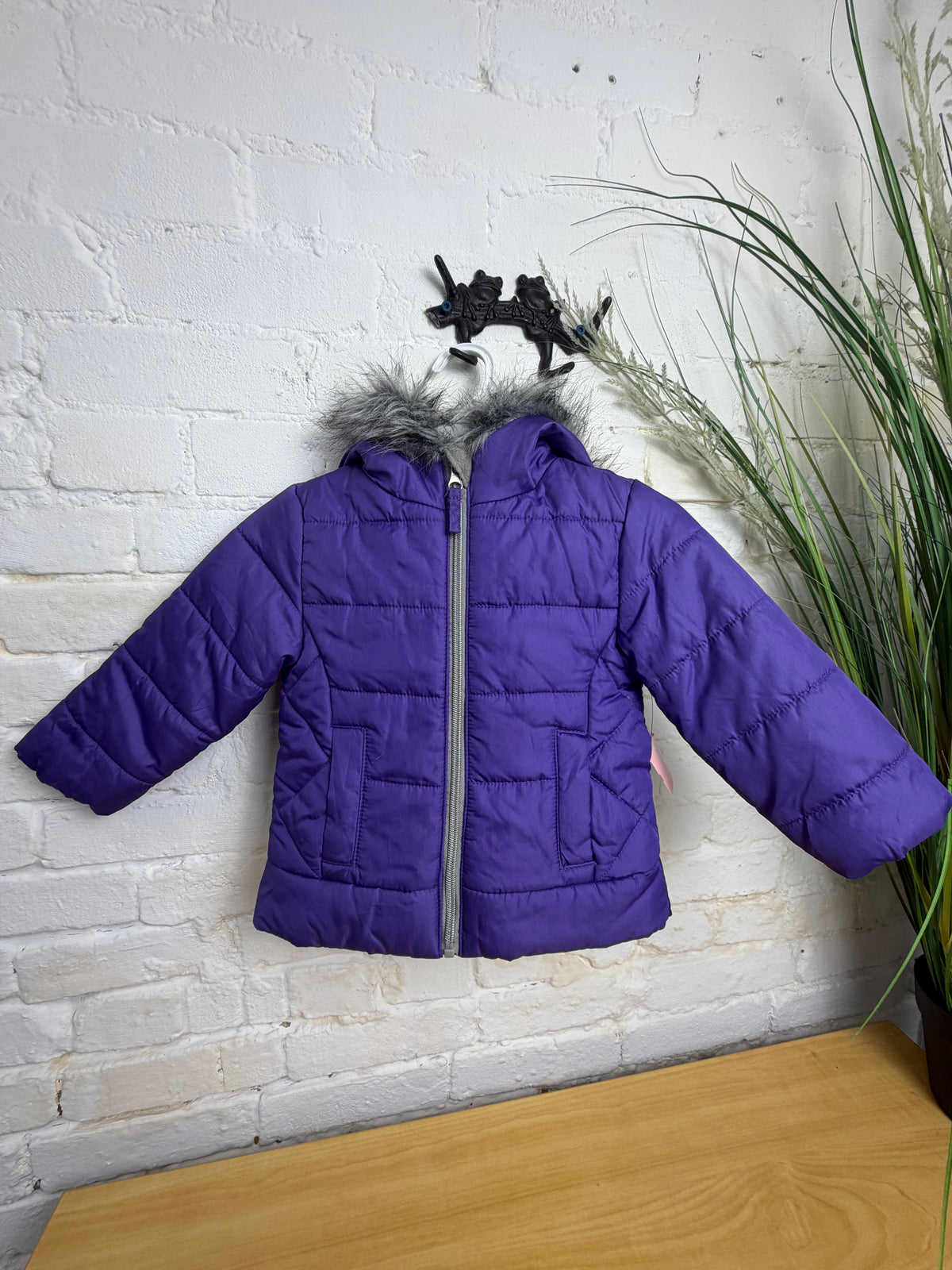 2T PURPLE R 1881 PUFFER COAT