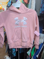 4T PINK UNDER ARMOUR LOGO HOODIE