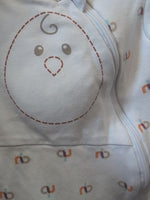 3-6M WHITE NESTED BEAN NESTED BEAN FOOTIE