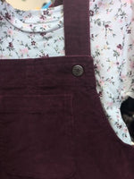 4T MAROON GAP CORDUROY PINAFORE SET
