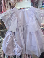 0-3M PURPLE CARTERS SPARKLE TULLE DRESS