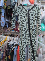 9M LIGHT GREEN KICKEE PANTS LEOPARD SLEEPER