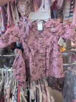 0-3M PINK LITTLE LASS [NEW] BOW DRESS