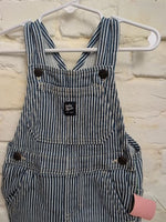 18M BLUE OSH KOSH STRIPED OVERALL