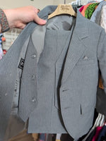 4T GRAY RYDAL 3 PC GRAY PINSTRIPE SUIT