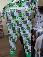Y6 GREEN MINECRAFT MINECRAFT PJS