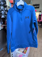 Y/S BLUE UNDER ARMOUR 1/4 ZIP PULLOVER