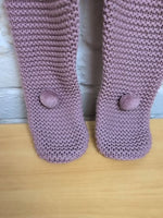 9M MAUVE UNIT [NEW] KNIT FOOTIE OVERALL