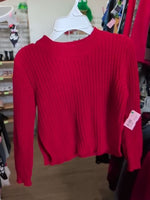 Y/S RED CHELSEA & VIOLET KNIT SWEATER