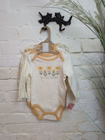 3-6M WHITE CHICK PEA [NEW] 3 PK CHICKPEA BODYSUITS