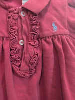 9M PINK RALPH LAUREN COLLARED DRESS