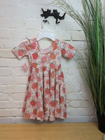 Y5 WHITE POPPY KIDS STRAWBERRY DRESS