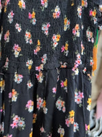 Y6 BLACK ART CLASS FLORAL HIGH LOW ROMPER DRESS