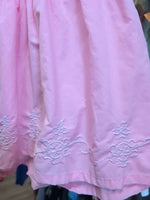 4T PINK UNKNOWN EMBROIDERED SMOCKED DRESS