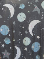 0-3M GRAY LITTLE SLEEPIES MOON STARS SLEEPER