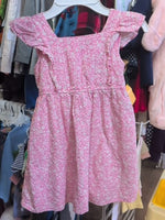 Y5 PINK CAT&JACK FLORAL RUFFLE DRESS