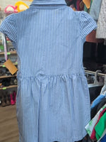 4T BLUE CARTERS STRIPED COTTON DRESS