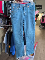 Y7 BLUE LEVI STRAIGHT LEG JEANS