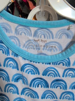 Y5/6 WHITE LITTLE SLEEPIES 2PC PAJAMAS