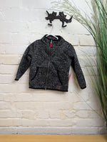 18M BLACK / GRAY CARTERS HEATHERED ZIP JACKET