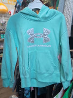 4T LIGHT BLUE UNDER ARMOUR PULLOVER HOODIE