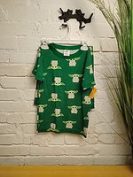 Y8 GREEN STAR WARS GROGU SHORTS PJS