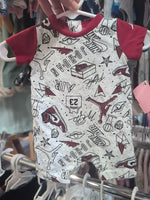 NB WHITE NIKE LOGO ROMPER