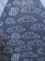 0-3M BLUE MUD PIE CARS JUMPSUIT