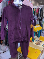 YS PURPLE KIDS TALES VELOUR TRACK SUIT