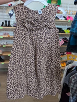 Y6 BROWN CARTERS Y2K LEOPARD SLEEVELESS DRESS