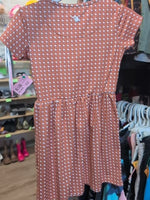 4T ORANGE BURLEBO TEXAS DRESS