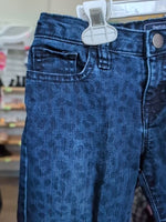 Y7 DARK BLUE GAP LEOPARD JEGGING