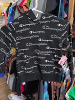 Y5 BLACK CHAMPION LOGO HOODIE