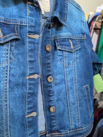 Y/S BLUE COPPER KEY DENIM JACKET