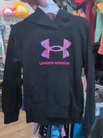 4T BLACK UNDER ARMOUR LOGO PULLOVER
